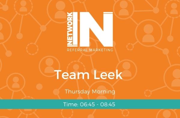 Team Leek header image for NetworkIN event