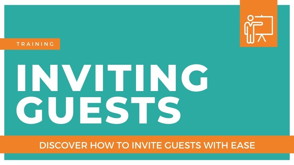 Inviting guests banner